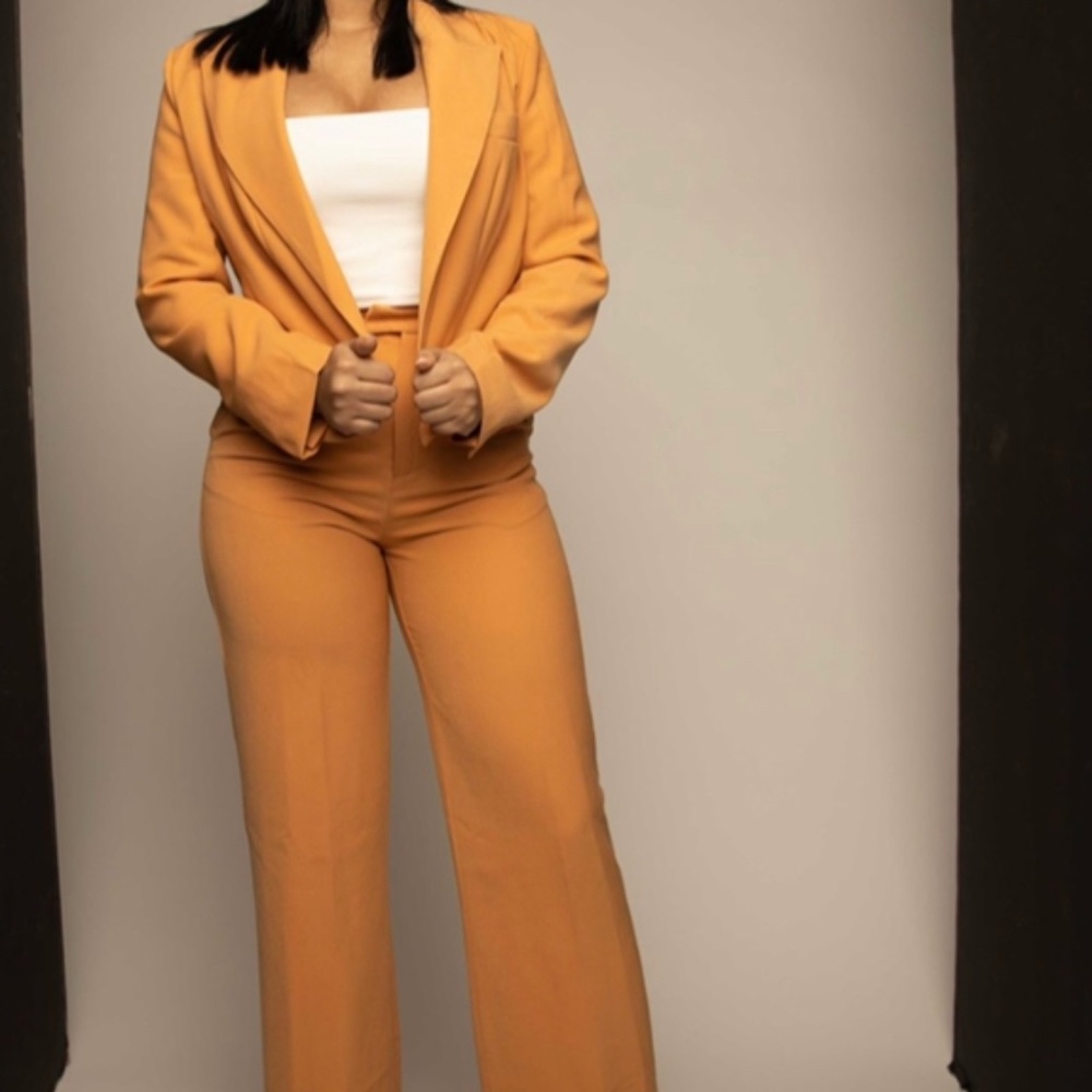 Apricot blazer w/ trousers - JLUX LABEL